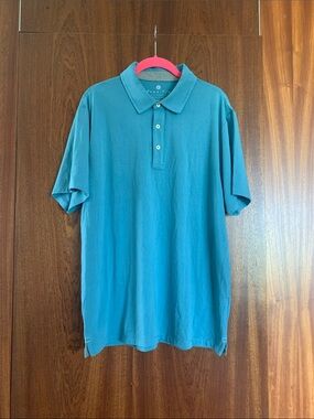 Freefly Men's Teal Short-Sleeve Polo